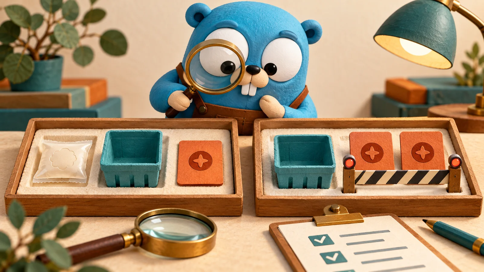 A closer look at the workflow: run the comparison before editing the application