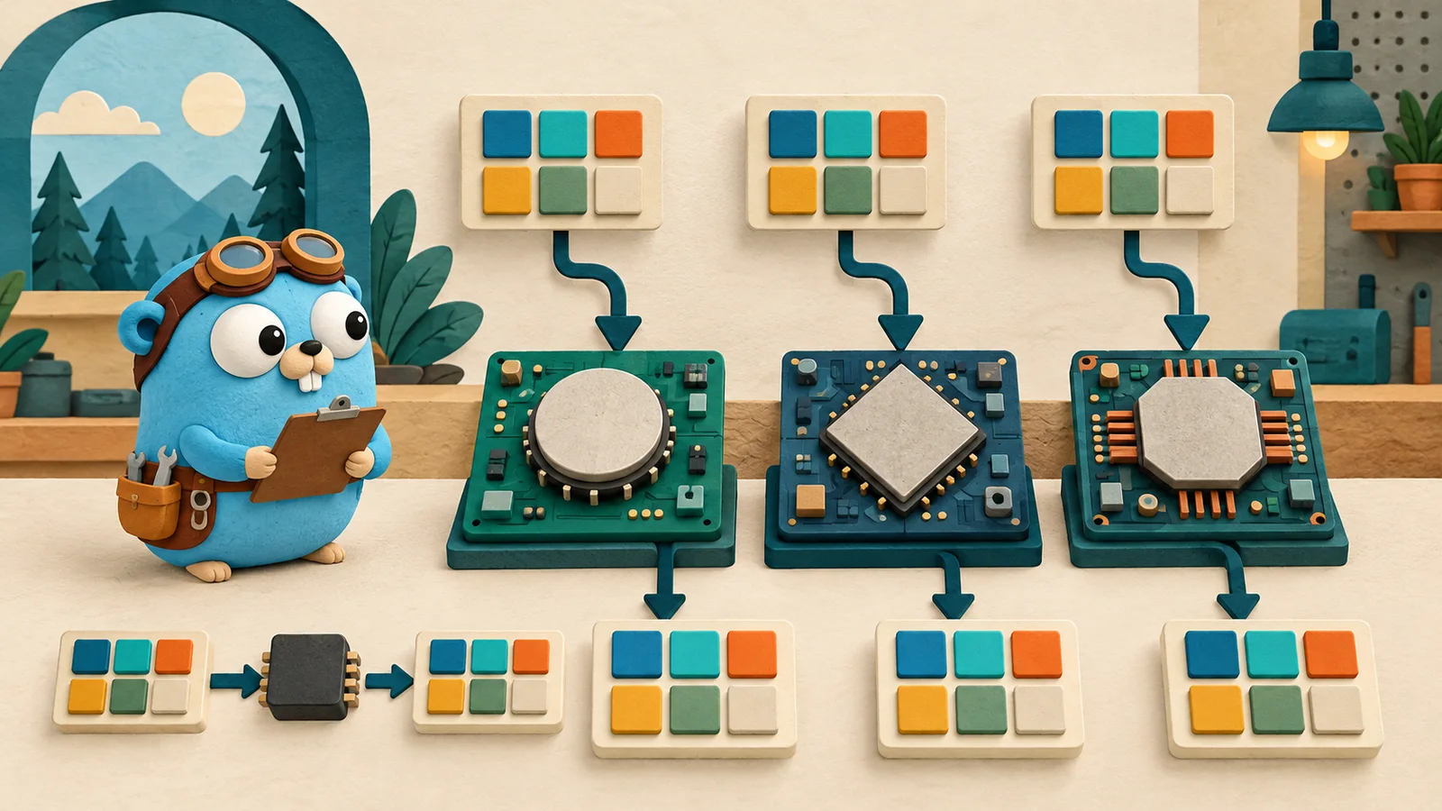 A closer look at the workflow: benchmark a distribution of input sizes